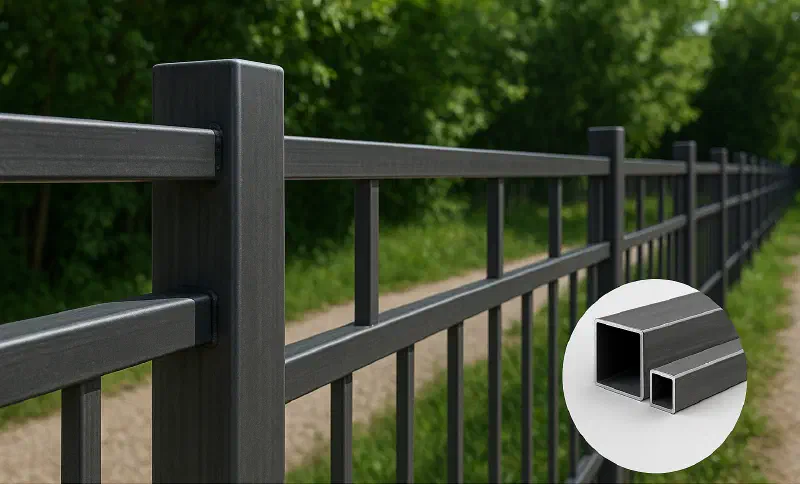 Забор из профильных труб