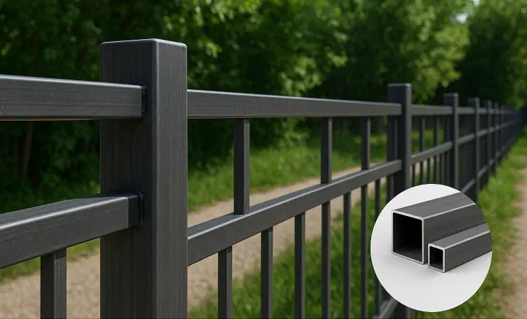 Забор из профильных труб