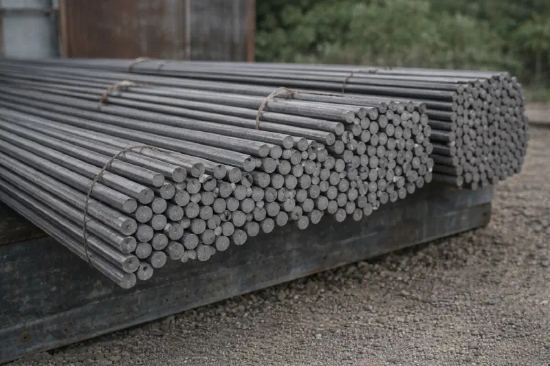 Стальной круг и пруток